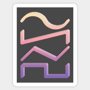 Waveforms - Music Production / Sound Engineer Design Gift Sticker